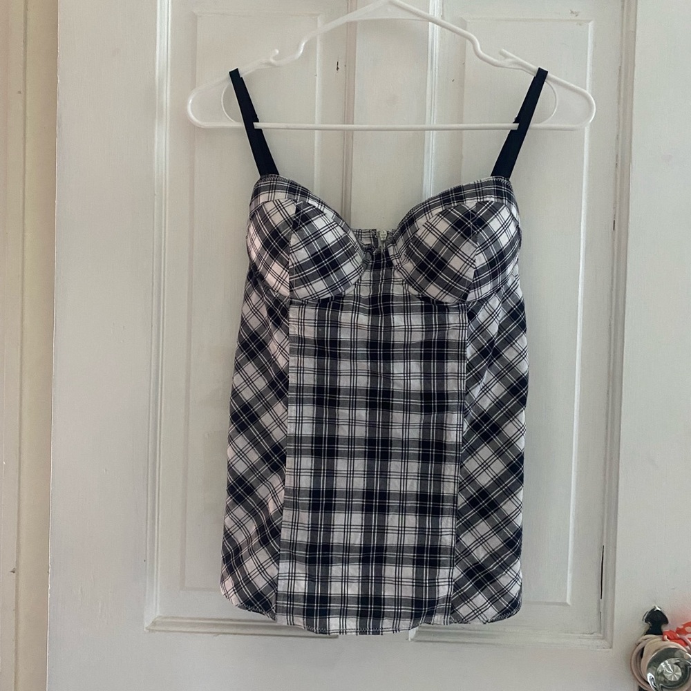Y2K Guess plaid top